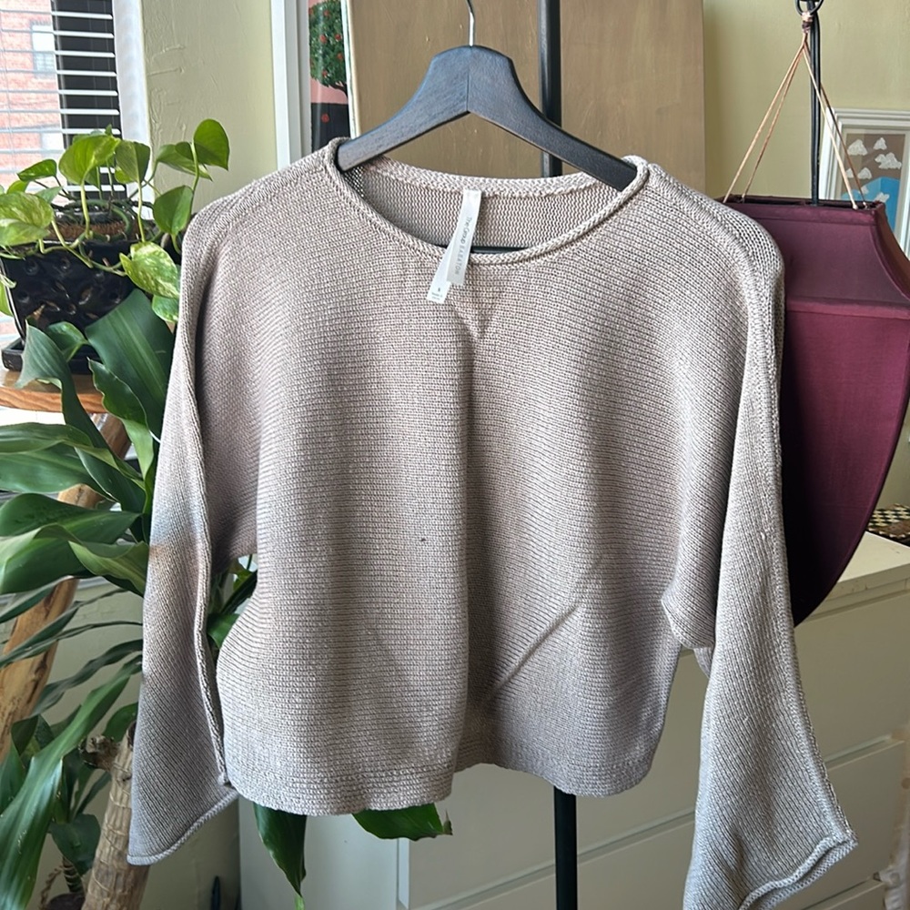 Babaton pink short sweater
